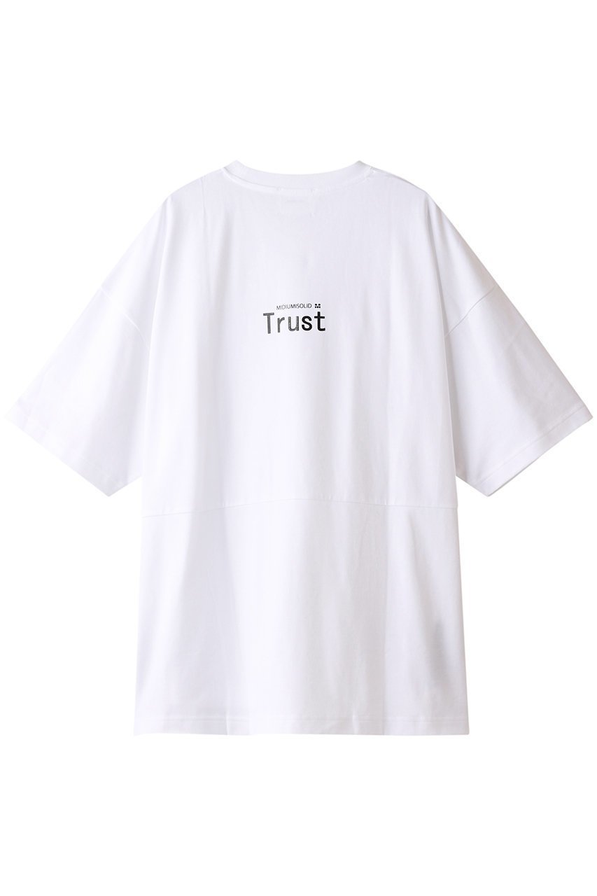 【ミディウミソリッド/MIDIUMISOLID】の【UNISEX】LOGO PRINT T-SHIRTS/Tシャツ 人気、トレンドファッション・服の通販 founy(ファニー) 　ファッション　Fashion　レディースファッション　WOMEN　トップス・カットソー　Tops/Tshirt　シャツ/ブラウス　Shirts/Blouses　ロング / Tシャツ　T-Shirts　カットソー　Cut and Sewn　ユニセックス　Unisex　ショート　Short　シンプル　Simple　スリット　Slit　スリーブ　Sleeve　ボトム　Bottom　リラックス　Relax　 other-1|ID: prp329100004322070 ipo3291000000029989469