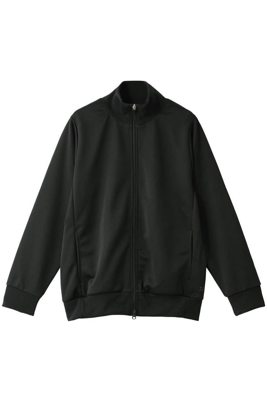 【ミディウミソリッド/MIDIUMISOLID】のFRONT ZIP JERSEY BLOUSON/ブルゾン インテリア・キッズ・メンズ・レディースファッション・服の通販 founy(ファニー) 　ファッション　Fashion　レディースファッション　WOMEN　アウター　Coat Outerwear　ジャケット　Jackets　ブルゾン　Blouson/Jackets　なめらか　Smooth　ジャケット　Jacket　ジャージー　Jersey　スポーツ　Sports　ブルゾン　Blouson　ベーシック　Basic　ミックス　Mix　ブラック|ID: prp329100004322071 ipo3291000000029989478