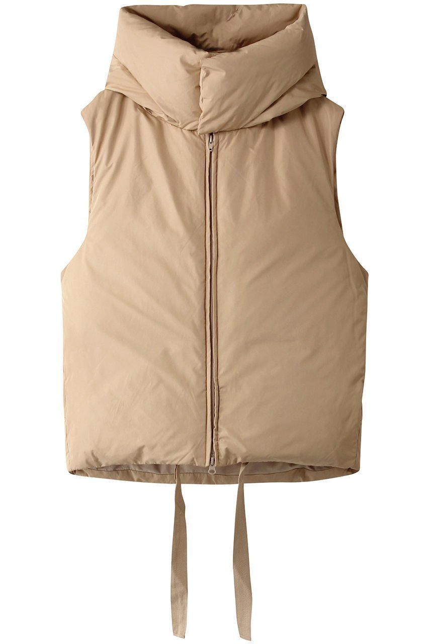 【ミディウミソリッド/MIDIUMISOLID】のhooded down vest/ダウンベスト インテリア・キッズ・メンズ・レディースファッション・服の通販 founy(ファニー) 　ファッション　Fashion　レディースファッション　WOMEN　アウター　Coat Outerwear　ジャケット　Jackets　インナー　Inner　ジャケット　Jacket　ダウン　Down　フォルム　Form　ベスト　Vest　ボトム　Bottom　ベージュ|ID: prp329100004322086 ipo3291000000029989524