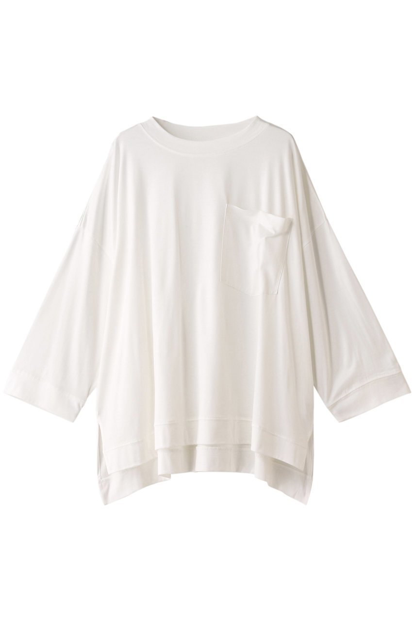 【ミディウミソリッド/MIDIUMISOLID】のcrew neck half sleeve Tシャツ 人気、トレンドファッション・服の通販 founy(ファニー) 　ファッション　Fashion　レディースファッション　WOMEN　トップス・カットソー　Tops/Tshirt　シャツ/ブラウス　Shirts/Blouses　ロング / Tシャツ　T-Shirts　カットソー　Cut and Sewn　ショート　Short　スリーブ　Sleeve　ドレープ　Drape　ボトム　Bottom　リラックス　Relax　エレガント 上品　Elegant　 other-1|ID: prp329100004322098 ipo3291000000029989575