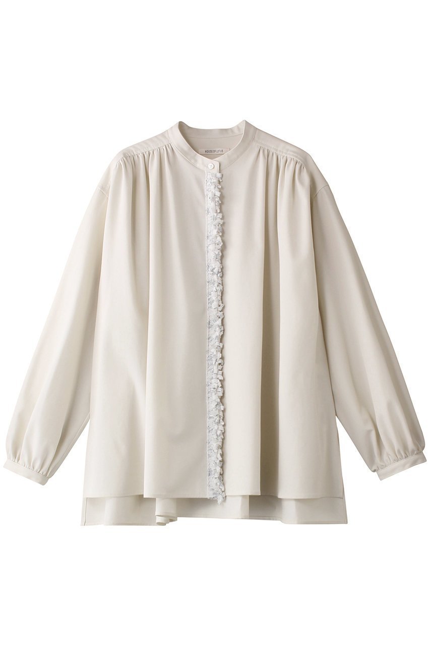 【ハウス オブ ロータス/HOUSE OF LOTUS】のフリンジブレードブラウス 人気、トレンドファッション・服の通販 founy(ファニー) 　ファッション　Fashion　レディースファッション　Fashion for Women　トップス・カットソー　Cut & Sew Tops　シャツ・ブラウス・オフィスカジュアル　Elegant Blouses & Button-Ups　イタリア　Italy　ギャザー　Gathered, Ruffled　スリーブ　Sleeve, Long Sleeve / Short Sleeve　ロング　Long, Long-Length　 other-1|ID: prp329100004323543 ipo3291000000032880164