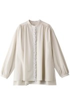 【ハウス オブ ロータス/HOUSE OF LOTUS】のフリンジブレードブラウス 人気、トレンドファッション・服の通販 founy(ファニー) ファッション Fashion レディースファッション Fashion for Women トップス・カットソー Cut & Sew Tops シャツ・ブラウス・オフィスカジュアル Elegant Blouses & Button-Ups イタリア Italy ギャザー Gathered, Ruffled スリーブ Sleeve, Long Sleeve / Short Sleeve ロング Long, Long-Length thumbnail アイボリー|ID: prp329100004323543 ipo3291000000032880169