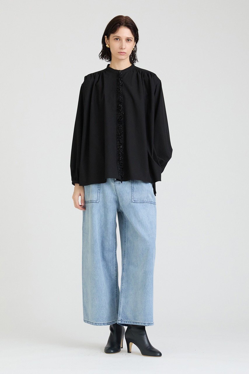 【ハウス オブ ロータス/HOUSE OF LOTUS】のフリンジブレードブラウス 人気、トレンドファッション・服の通販 founy(ファニー) 　ファッション　Fashion　レディースファッション　Fashion for Women　トップス・カットソー　Cut & Sew Tops　シャツ・ブラウス・オフィスカジュアル　Elegant Blouses & Button-Ups　イタリア　Italy　ギャザー　Gathered, Ruffled　スリーブ　Sleeve, Long Sleeve / Short Sleeve　ロング　Long, Long-Length　other-6|ID: prp329100004323543 ipo3291000000032880198