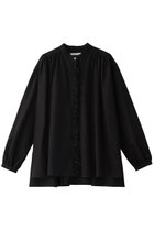 【ハウス オブ ロータス/HOUSE OF LOTUS】のフリンジブレードブラウス 人気、トレンドファッション・服の通販 founy(ファニー) ファッション Fashion レディースファッション Fashion for Women トップス・カットソー Cut & Sew Tops シャツ・ブラウス・オフィスカジュアル Elegant Blouses & Button-Ups イタリア Italy ギャザー Gathered, Ruffled スリーブ Sleeve, Long Sleeve / Short Sleeve ロング Long, Long-Length thumbnail ブラック|ID: prp329100004323543 ipo3291000000034955472