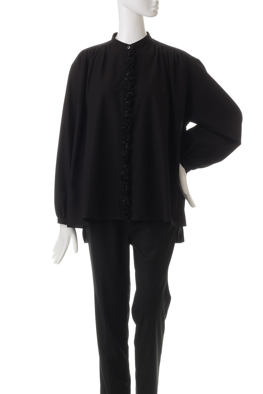 【ハウス オブ ロータス/HOUSE OF LOTUS】のフリンジブレードブラウス 人気、トレンドファッション・服の通販 founy(ファニー) 　ファッション　Fashion　レディースファッション　Fashion for Women　トップス・カットソー　Cut & Sew Tops　シャツ・ブラウス・オフィスカジュアル　Elegant Blouses & Button-Ups　イタリア　Italy　ギャザー　Gathered, Ruffled　スリーブ　Sleeve, Long Sleeve / Short Sleeve　ロング　Long, Long-Length　other-2|ID: prp329100004323543 ipo3291000000034955474