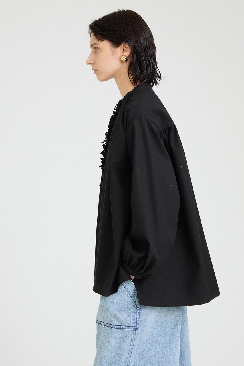 【ハウス オブ ロータス/HOUSE OF LOTUS】のフリンジブレードブラウス 人気、トレンドファッション・服の通販 founy(ファニー) 　ファッション　Fashion　レディースファッション　Fashion for Women　トップス・カットソー　Cut & Sew Tops　シャツ・ブラウス・オフィスカジュアル　Elegant Blouses & Button-Ups　イタリア　Italy　ギャザー　Gathered, Ruffled　スリーブ　Sleeve, Long Sleeve / Short Sleeve　ロング　Long, Long-Length　other-7|ID: prp329100004323543 ipo3291000000034955480