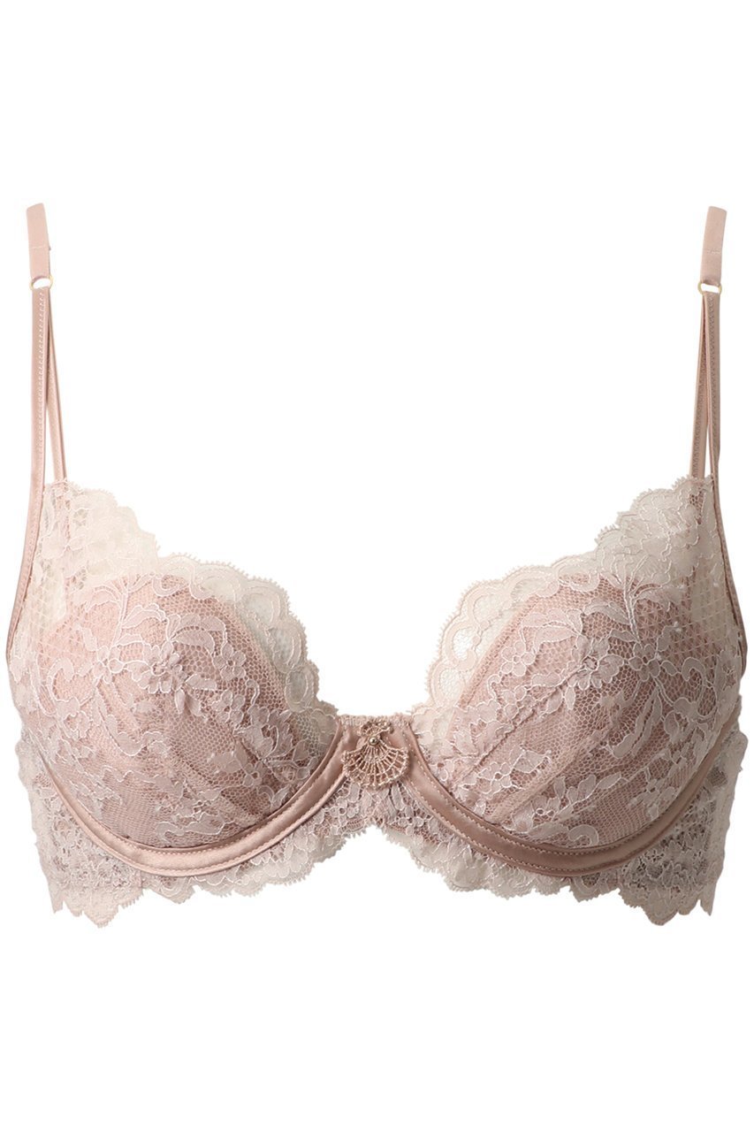 【ユエ/Yue】の(C65～)リバーレース 3/4カップブラ インテリア・キッズ・メンズ・レディースファッション・服の通販 founy(ファニー) 　ファッション　Fashion　レディースファッション　Fashion for Women　下着・ランジェリー　Lingerie & Intimates　ブラジャー・ランジェリーブラ　Bras / Lingerie Bras　アンダー　Underwear Essentials　カッティング　Cutting Detail　サテン　Satin, Glossy Fabric　パターン　Pattern, Design Print　ブラジャー　Bra, Lingerie　ベーシック　Basic, Essential　ラップ　Wrap, Wrap Design　ランジェリー　Lingerie, Intimate Wear　レース　Lace, Lace Fabric　ワイヤー　Wire, Wired Bra　エレガント 上品　Elegant　ピンクベージュ|ID: prp329100004323587 ipo3291000000036177733