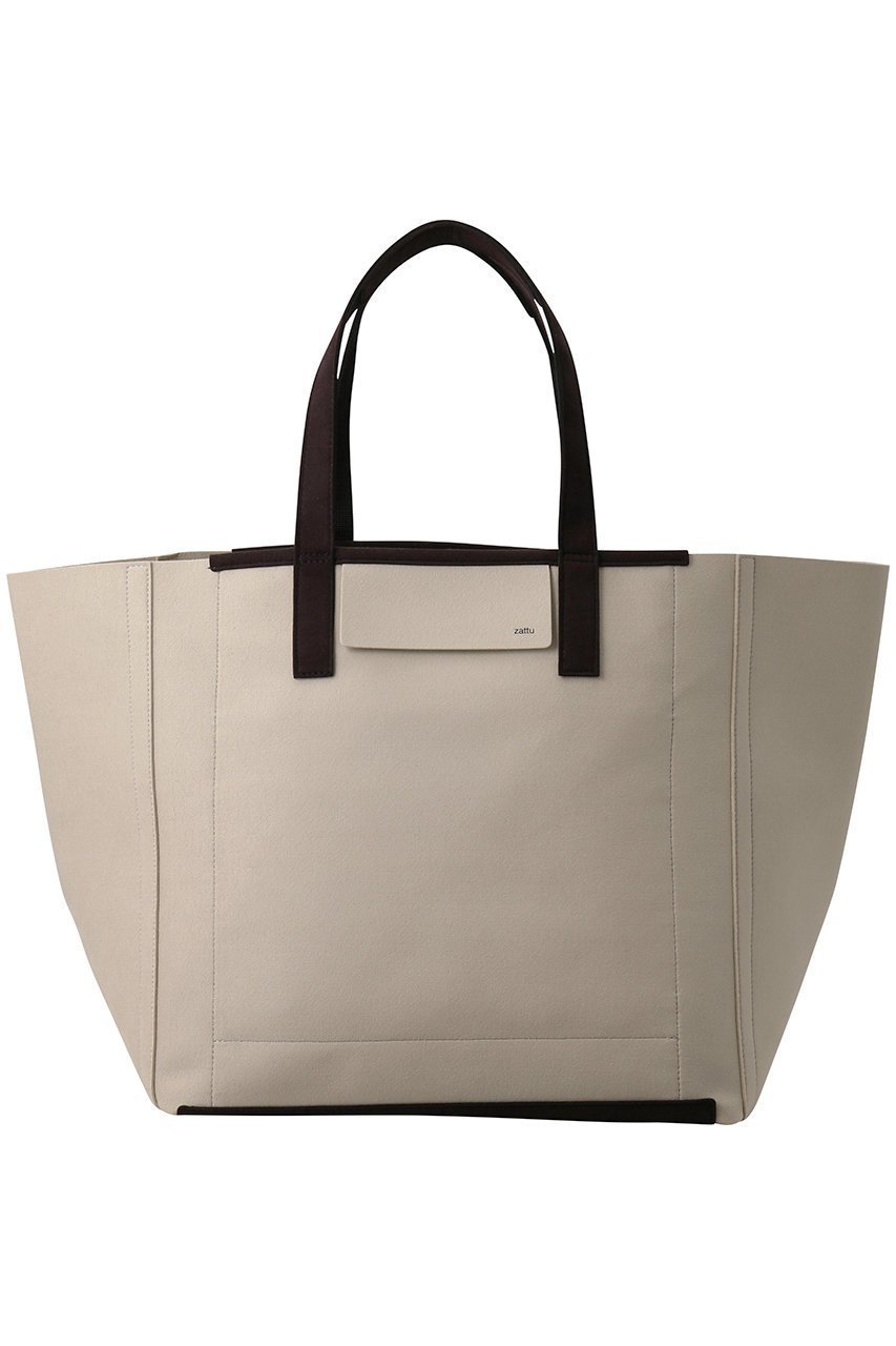 【ザッツ/zattu】のTOVA マイクロスエードトートバッグ インテリア・キッズ・メンズ・レディースファッション・服の通販 founy(ファニー) 　ファッション　Fashion　レディースファッション　Fashion for Women　バッグ　Bags　ユニセックス　Unisex, Genderless　シンプル　Simple, Minimal　スタンダード　Standard, Basic　エレガント 上品　Elegant　軽量　Lightweight, Ultra Light　アイボリー/ブラック|ID: prp329100004324800 ipo3291000000032787466