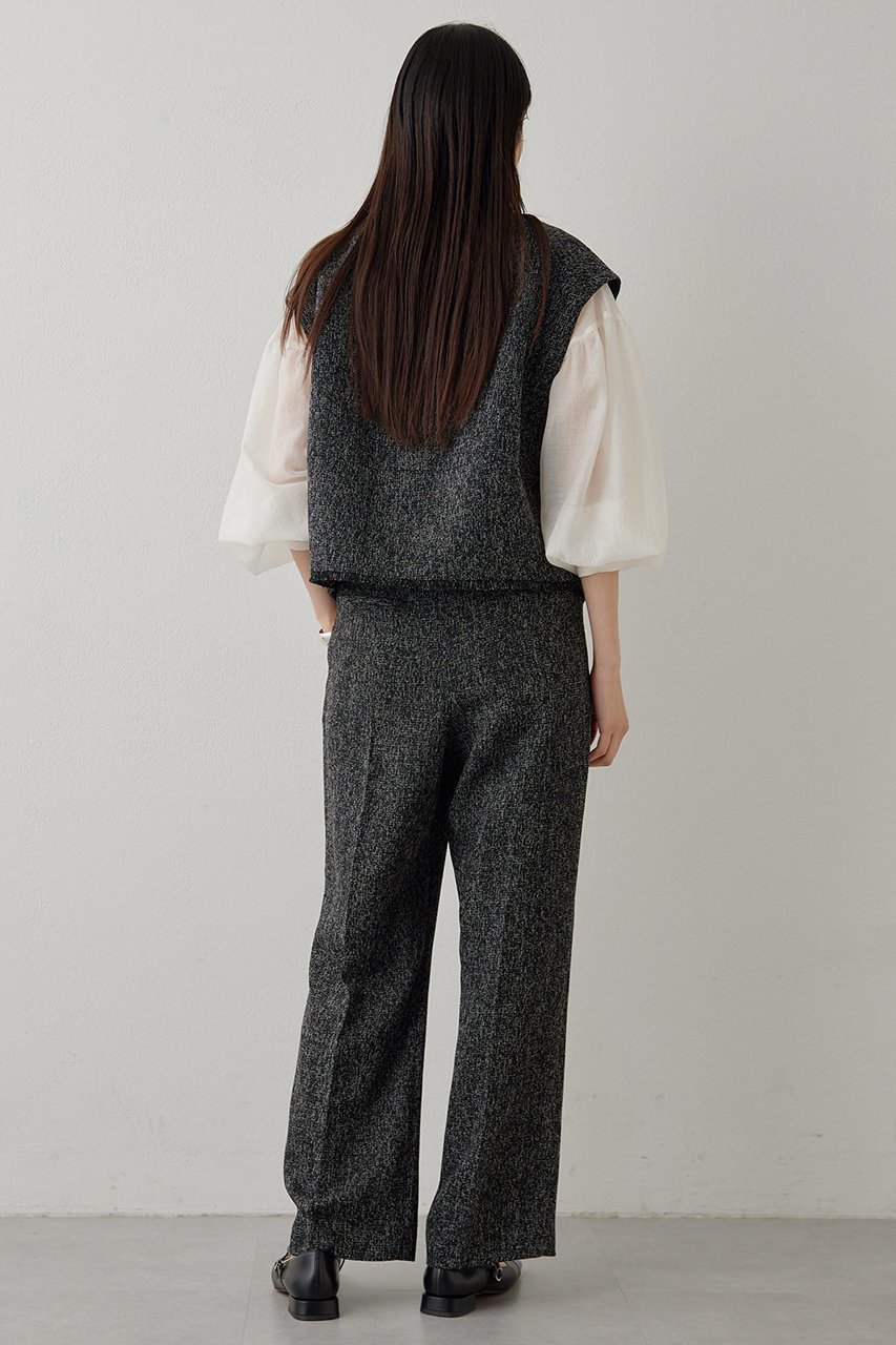 【ウィムガゼット/Whim Gazette】の【THE PAUSE】ツイードショートジレ 人気、トレンドファッション・服の通販 founy(ファニー) 　ファッション　Fashion　レディースファッション　Fashion for Women　アウター　Coat / Outerwear Collection　レディースジャケット・軽アウター　Jackets　おすすめ　Recommended / Our Picks　ショート　Short, Short Length　シルバー　Silver, Metallic Silver　ジャケット　Jacket, Outerwear　スリーブ　Sleeve, Long Sleeve / Short Sleeve　セットアップ　Set-Up, Coordinated Outfit　セレモニー　Ceremony　ツイード　Twill, Twill Weave　フリンジ　Fringe, Tassel　フレンチ　French, French Style　ベスト　Vest, Waistcoat　エレガント 上品　Elegant　other-6|ID: prp329100004326330 ipo3291000000032922003