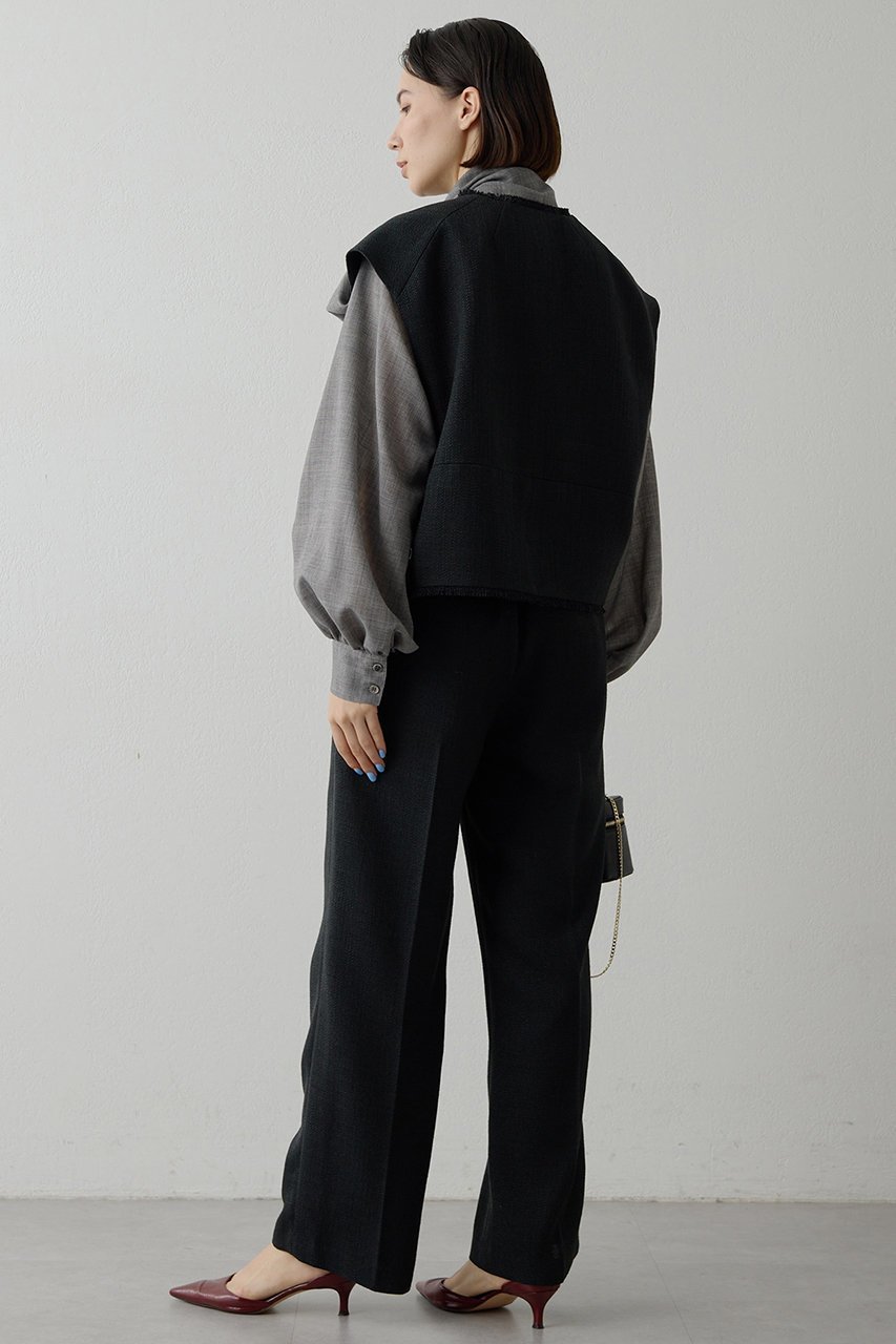 【ウィムガゼット/Whim Gazette】の【THE PAUSE】ツイードショートジレ 人気、トレンドファッション・服の通販 founy(ファニー) 　ファッション　Fashion　レディースファッション　Fashion for Women　アウター　Coat / Outerwear Collection　レディースジャケット・軽アウター　Jackets　2026年　2026　おすすめ　Recommended / Our Picks　ショート　Short, Short Length　シルバー　Silver, Metallic Silver　ジャケット　Jacket, Outerwear　スリーブ　Sleeve, Long Sleeve / Short Sleeve　セットアップ　Set-Up, Coordinated Outfit　セレモニー　Ceremony　ツイード　Twill, Twill Weave　フリンジ　Fringe, Tassel　フレンチ　French, French Style　ベスト　Vest, Waistcoat　エレガント 上品　Elegant　夏　Summer　春　Spring　S/S・春夏　SS, Spring/Summer, Warm Season　other-6|ID: prp329100004326330 ipo3291000000035566887