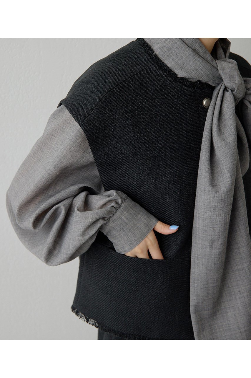 【ウィムガゼット/Whim Gazette】の【THE PAUSE】ツイードショートジレ 人気、トレンドファッション・服の通販 founy(ファニー) 　ファッション　Fashion　レディースファッション　Fashion for Women　アウター　Coat / Outerwear Collection　レディースジャケット・軽アウター　Jackets　2026年　2026　おすすめ　Recommended / Our Picks　ショート　Short, Short Length　シルバー　Silver, Metallic Silver　ジャケット　Jacket, Outerwear　スリーブ　Sleeve, Long Sleeve / Short Sleeve　セットアップ　Set-Up, Coordinated Outfit　セレモニー　Ceremony　ツイード　Twill, Twill Weave　フリンジ　Fringe, Tassel　フレンチ　French, French Style　ベスト　Vest, Waistcoat　エレガント 上品　Elegant　夏　Summer　春　Spring　S/S・春夏　SS, Spring/Summer, Warm Season　other-7|ID: prp329100004326330 ipo3291000000035566889