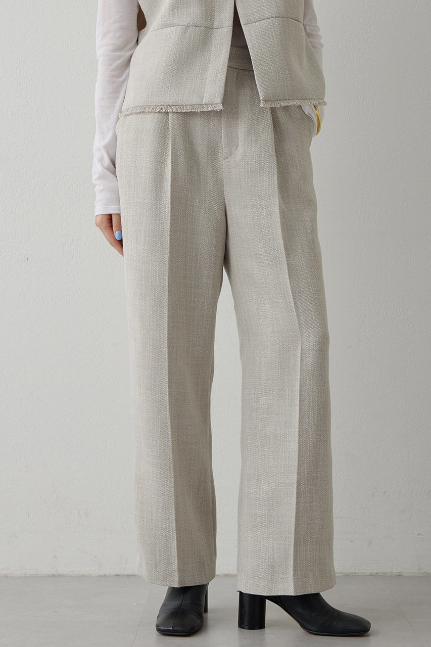【ウィムガゼット/Whim Gazette】の【THE PAUSE】ツイードタックパンツ 人気、トレンドファッション・服の通販 founy(ファニー) 　ファッション　Fashion　レディースファッション　Fashion for Women　パンツ　Pants & Trousers　2026年　2026　おすすめ　Recommended / Our Picks　セットアップ　Set-Up, Coordinated Outfit　セレモニー　Ceremony　センター　Center, Center Line　ツイード　Twill, Twill Weave　エレガント 上品　Elegant　夏　Summer　春　Spring　S/S・春夏　SS, Spring/Summer, Warm Season　 other-1|ID: prp329100004326331 ipo3291000000034951865