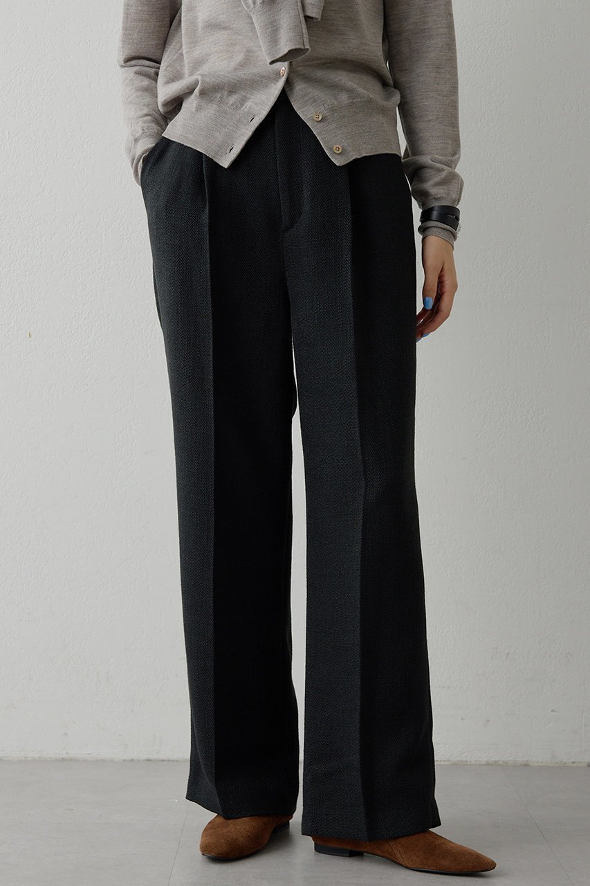 【ウィムガゼット/Whim Gazette】の【THE PAUSE】ツイードタックパンツ インテリア・キッズ・メンズ・レディースファッション・服の通販 founy(ファニー) 　ファッション　Fashion　レディースファッション　Fashion for Women　パンツ　Pants & Trousers　2026年　2026　おすすめ　Recommended / Our Picks　セットアップ　Set-Up, Coordinated Outfit　セレモニー　Ceremony　センター　Center, Center Line　ツイード　Twill, Twill Weave　エレガント 上品　Elegant　夏　Summer　春　Spring　S/S・春夏　SS, Spring/Summer, Warm Season　ブラック|ID: prp329100004326331 ipo3291000000034951869