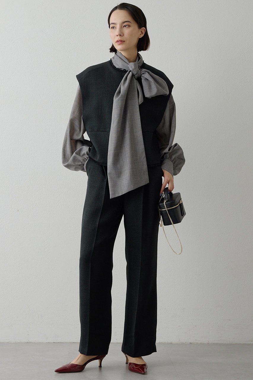 【ウィムガゼット/Whim Gazette】の【THE PAUSE】ツイードタックパンツ 人気、トレンドファッション・服の通販 founy(ファニー) 　ファッション　Fashion　レディースファッション　Fashion for Women　パンツ　Pants & Trousers　2026年　2026　おすすめ　Recommended / Our Picks　セットアップ　Set-Up, Coordinated Outfit　セレモニー　Ceremony　センター　Center, Center Line　ツイード　Twill, Twill Weave　エレガント 上品　Elegant　夏　Summer　春　Spring　S/S・春夏　SS, Spring/Summer, Warm Season　other-5|ID: prp329100004326331 ipo3291000000034951873