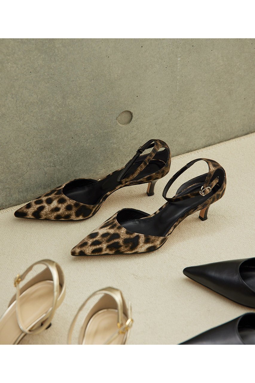 【ウィムガゼット/Whim Gazette】の【Hoaw.】レオパードポインテッドパンプス 人気、トレンドファッション・服の通販 founy(ファニー) 　ファッション　Fashion　レディースファッション　Fashion for Women　バッグ　Bags　アクセサリー　Fashion Accessories　アンクル　Ankle-Length Design　サテン　Satin, Glossy Fabric　シューズ　Shoes, Footwear　ストラップパンプス　Strap Pumps, Strappy Heels　ラップ　Wrap, Wrap Design　レオパード　Leopard, Animal Print　再入荷　Restock / Back in Stock　エレガント 上品　Elegant　 other-1|ID: prp329100004326339 ipo3291000000036096442