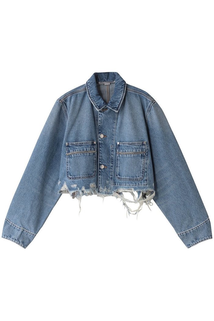 【ステラ マッカートニー/STELLA McCARTNEY】のチェーンポケットデニムジャケット インテリア・キッズ・メンズ・レディースファッション・服の通販 founy(ファニー) https://founy.com/ ファッション Fashion レディースファッション Fashion for Women アウター Coat / Outerwear Collection レディースジャケット・軽アウター Jackets デニムジャケット / カジュアルアウター Denim Jackets おすすめ Recommended / Our Picks ジャケット Jacket, Outerwear チェーン Chain, Chain Strap デニム Denim, Jeans Material トレンド Trend, Trending Now フロント Front, Front Design ボトム Bottoms, Lower Wear ポケット Pocket, Pocket Detail マキシ Maxi, Full Length ワイド Wide, Wide Fit |ID: prp329100004328312 ipo3291000000032927784