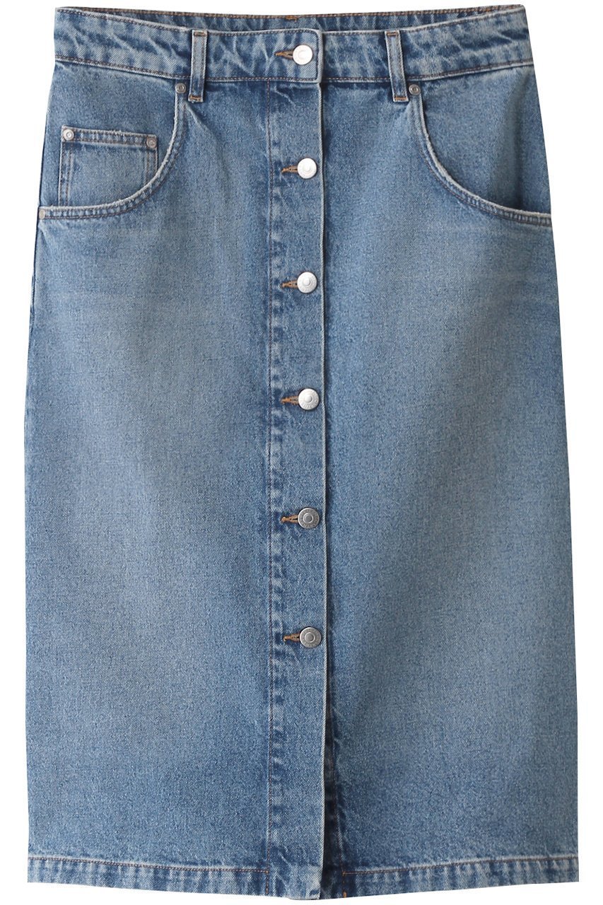【ステラ マッカートニー/STELLA McCARTNEY】のチェーンポケットデニムスカート 人気、トレンドファッション・服の通販 founy(ファニー) 　ファッション　Fashion　レディースファッション　Fashion for Women　スカート　Skirts　デニムスカート・カジュアルスカート　Denim Skirts　おすすめ　Recommended / Our Picks　クラシカル　Classical, Vintage-Inspired　コンパクト　Compact, Small Size　シンプル　Simple, Minimal　スリット　Slit, Slit Detail　タートルネック　Turtleneck, High Neck　チェーン　Chain, Chain Strap　デニム　Denim, Jeans Material　フロント　Front, Front Design　ポケット　Pocket, Pocket Detail　 other-1|ID: prp329100004328313 ipo3291000000032822534