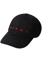 【マルニ/MARNI / MEN】の【MEN】ロゴ刺しゅうキャップ ブラック|ID:prp329100004329608