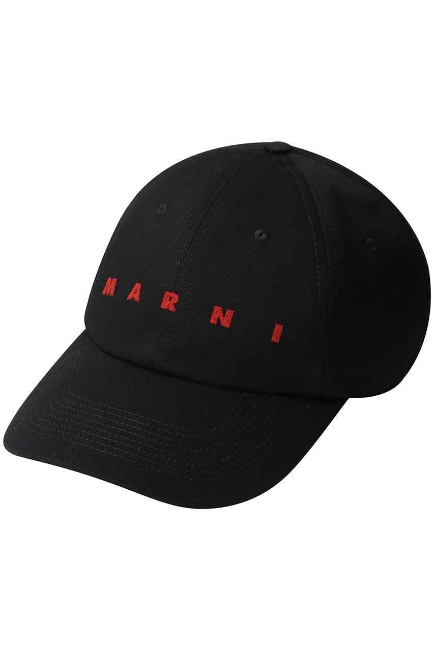 【マルニ/MARNI / MEN】の【MEN】ロゴ刺しゅうキャップ インテリア・キッズ・メンズ・レディースファッション・服の通販 founy(ファニー) 　ファッション　Fashion　メンズファッション　MEN　2025年　2025　2025春夏・S/S　Ss,Spring/Summer,2025　A/W・秋冬　Aw・Autumn/Winter・Fw・Fall-Winter　S/S・春夏　Ss・Spring/Summer　ユニセックス　Unisex　キャップ　Cap　シンプル　Simple　フォルム　Form　夏　Summer　帽子　Hat　春　Spring　ブラック|ID: prp329100004329608 ipo3291000000030053317