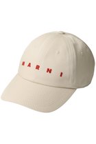 【マルニ/MARNI / MEN】の【MEN】ロゴ刺しゅうキャップ アイボリー|ID:prp329100004329608