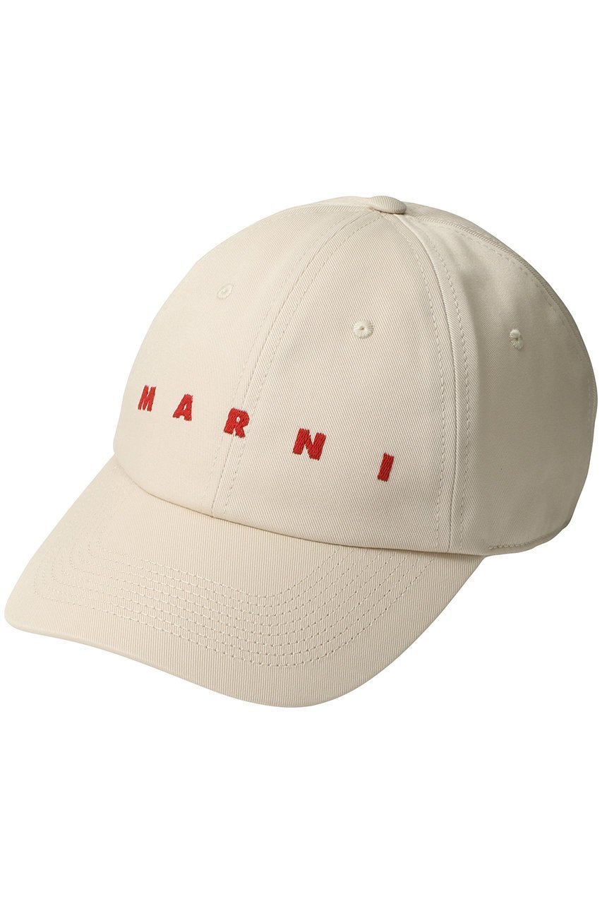 【マルニ/MARNI / MEN】の【MEN】ロゴ刺しゅうキャップ インテリア・キッズ・メンズ・レディースファッション・服の通販 founy(ファニー) 　ファッション　Fashion　メンズファッション　Fashion for Men　ユニセックス　Unisex, Genderless　キャップ　Cap, Baseball Cap　シンプル　Simple, Minimal　フォルム　Silhouette, Form　帽子　Hat, Headwear　アイボリー|ID: prp329100004329608 ipo3291000000032816325