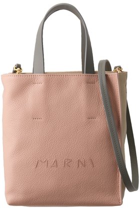 【マルニ/MARNI】のMUSEO SOFT MINI メンディングロゴ2wayトートバッグ 人気、トレンドファッション・服の通販 founy(ファニー) ファッション Fashion レディースファッション Ladies' Fashion Online バッグ Bag フェミニン Feminine |ID:prp329100004329610