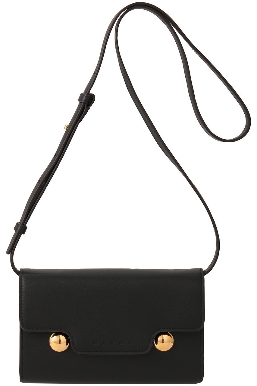 【マルニ/MARNI】のTRUNKAROO ポシェット インテリア・キッズ・メンズ・レディースファッション・服の通販 founy(ファニー) 　ファッション　Fashion　レディースファッション　Fashion for Women　バッグ　Bags　コンパクト　Compact, Small Size　ショルダー　Shoulder, Shoulder Strap　スクエア　Square, Square Shape　スタイリッシュ　Stylish, Fashionable　フォルム　Silhouette, Form　ポシェット　Pochette, Mini Bag　ロング　Long, Long-Length　ブラック|ID: prp329100004329612 ipo3291000000032785774
