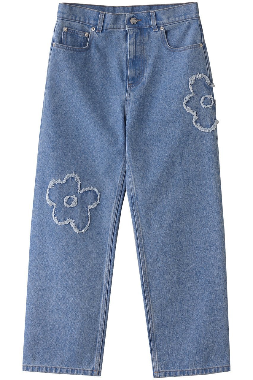【マルニ/MARNI】のフラワーパッチ付きボーイフレンドジーンズ 人気、トレンドファッション・服の通販 founy(ファニー) 　ファッション　Fashion　レディースファッション　Fashion for Women　パンツ　Pants & Trousers　デニムパンツ・ジーンズ・美脚デニム　Denim Jeans & Pants　ジーンズ　Jeans, Denim Pants　デニム　Denim, Jeans Material　パッチ　Patch, Appliqué　フェミニン　Feminine, Girly　フラワー　Flower, Floral　リラックス　Relax, Relaxed Fit　ワイド　Wide, Wide Fit　 other-1|ID: prp329100004329613 ipo3291000000032946260