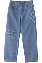 【マルニ/MARNI】のフラワーパッチ付きボーイフレンドジーンズ コバルト|ID: prp329100004329613 ipo3291000000032946267
