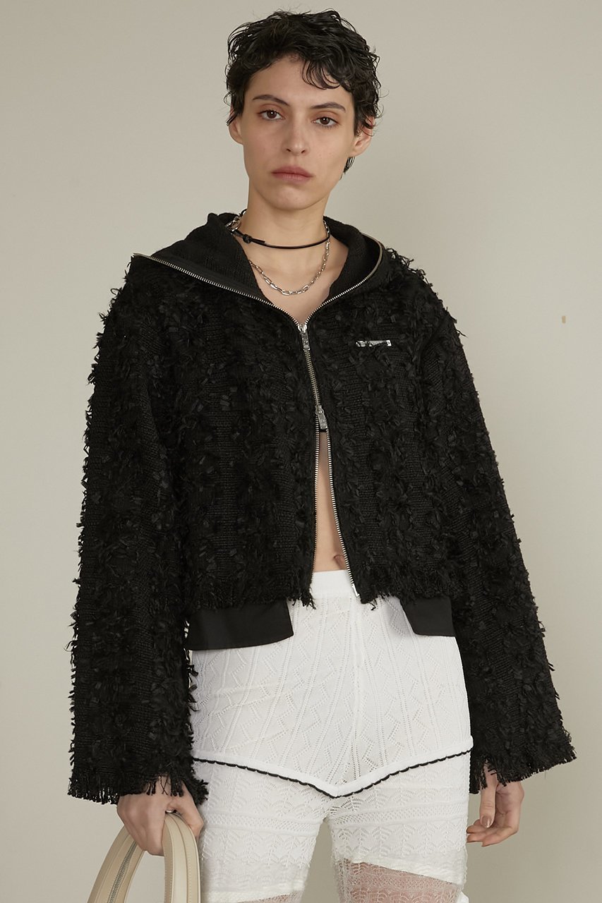 【プランク プロジェクト/PRANK PROJECT】のツイードフーディ / Tweed Hoodie 人気、トレンドファッション・服の通販 founy(ファニー) 　ファッション　Fashion　レディースファッション　Fashion for Women　アウター　Coat / Outerwear Collection　レディースジャケット・軽アウター　Jackets　ブルゾンジャケット・スポーティアウター　Blouson Jackets　おすすめ　Recommended / Our Picks　ジャケット　Jacket, Outerwear　ツイード／ツィード　Choker, Choker Necklace　デニム　Denim, Jeans Material　フリンジ　Fringe, Tassel　ブルゾン　Blouson, Bomber Jacket　ボトム　Bottoms, Lower Wear　 other-1|ID: prp329100004335051 ipo3291000000035065226