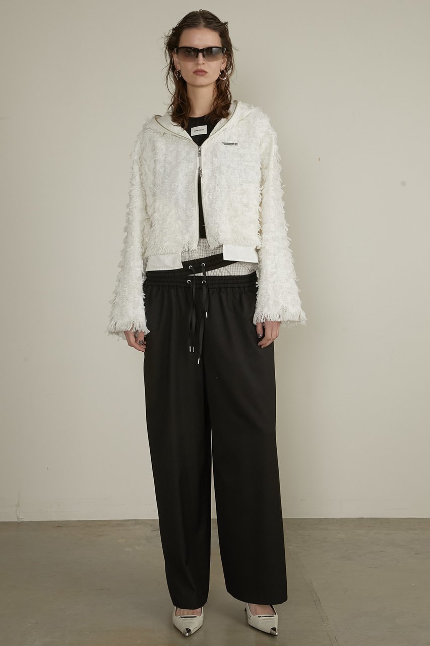 【プランク プロジェクト/PRANK PROJECT】のツイードフーディ / Tweed Hoodie 人気、トレンドファッション・服の通販 founy(ファニー) 　ファッション　Fashion　レディースファッション　Fashion for Women　アウター　Coat / Outerwear Collection　レディースジャケット・軽アウター　Jackets　ブルゾンジャケット・スポーティアウター　Blouson Jackets　おすすめ　Recommended / Our Picks　ジャケット　Jacket, Outerwear　ツイード／ツィード　Choker, Choker Necklace　デニム　Denim, Jeans Material　フリンジ　Fringe, Tassel　ブルゾン　Blouson, Bomber Jacket　ボトム　Bottoms, Lower Wear　other-2|ID: prp329100004335051 ipo3291000000035065229