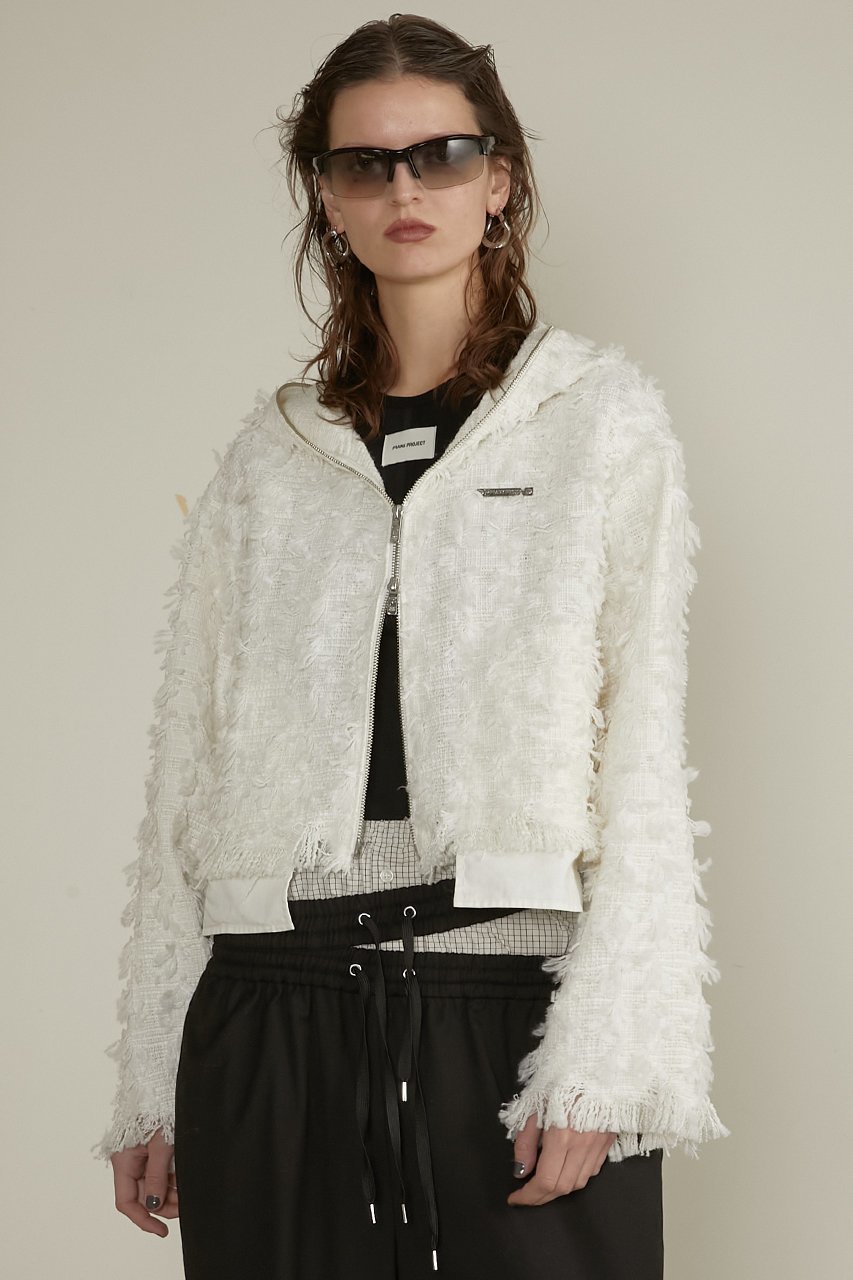 【プランク プロジェクト/PRANK PROJECT】のツイードフーディ / Tweed Hoodie 人気、トレンドファッション・服の通販 founy(ファニー) 　ファッション　Fashion　レディースファッション　Fashion for Women　アウター　Coat / Outerwear Collection　レディースジャケット・軽アウター　Jackets　ブルゾンジャケット・スポーティアウター　Blouson Jackets　おすすめ　Recommended / Our Picks　ジャケット　Jacket, Outerwear　ツイード／ツィード　Choker, Choker Necklace　デニム　Denim, Jeans Material　フリンジ　Fringe, Tassel　ブルゾン　Blouson, Bomber Jacket　ボトム　Bottoms, Lower Wear　other-7|ID: prp329100004335051 ipo3291000000035065234