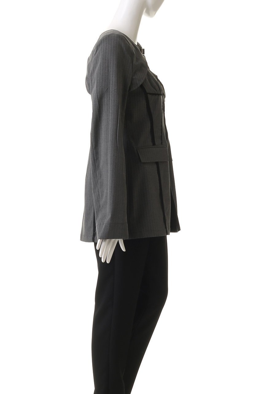 【プランク プロジェクト/PRANK PROJECT】のランジェリーボレロジャケット / Lingerie Bolero Jacket 人気、トレンドファッション・服の通販 founy(ファニー) 　ファッション　Fashion　レディースファッション　Fashion for Women　アウター　Coat / Outerwear Collection　レディースジャケット・軽アウター　Jackets　ボレロ・ショート丈ジャケット / ドレス羽織りに　Boleros & Short Jackets　キャミソール　Camisole, Spaghetti Strap Top　ジャケット　Jacket, Outerwear　ストライプ　Stripe, Striped Pattern　トリミング　Trimming, Decorative Edge　ボレロ　Bolero, Short Cardigan　マニッシュ　Mannish, Boyish　レース　Lace, Lace Fabric　other-3|ID: prp329100004335052 ipo3291000000032966900
