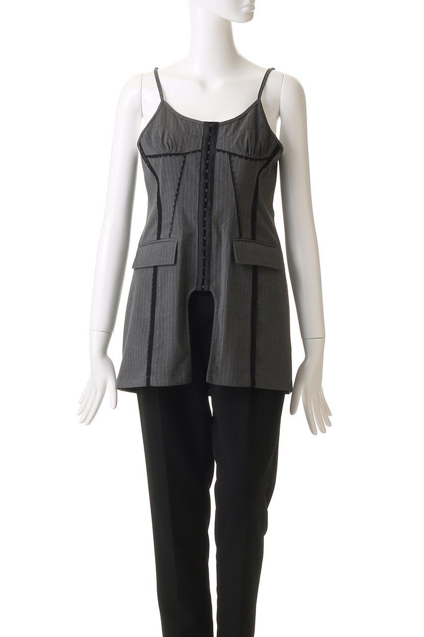 【プランク プロジェクト/PRANK PROJECT】のランジェリーボレロジャケット / Lingerie Bolero Jacket 人気、トレンドファッション・服の通販 founy(ファニー) 　ファッション　Fashion　レディースファッション　Fashion for Women　アウター　Coat / Outerwear Collection　レディースジャケット・軽アウター　Jackets　ボレロ・ショート丈ジャケット / ドレス羽織りに　Boleros & Short Jackets　キャミソール　Camisole, Spaghetti Strap Top　ジャケット　Jacket, Outerwear　ストライプ　Stripe, Striped Pattern　トリミング　Trimming, Decorative Edge　ボレロ　Bolero, Short Cardigan　マニッシュ　Mannish, Boyish　レース　Lace, Lace Fabric　other-6|ID: prp329100004335052 ipo3291000000032966910