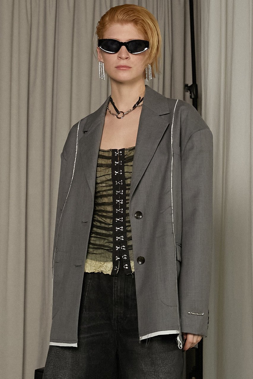 【プランク プロジェクト/PRANK PROJECT】のカットアウトジャケット / Cut-out Jacket 人気、トレンドファッション・服の通販 founy(ファニー) ファッション Fashion レディースファッション Fashion for Women アウター Coat / Outerwear Collection レディースジャケット・軽アウター Jackets ジャケット Jacket, Outerwear セットアップ Set-Up, Coordinated Outfit ドレス Dress, One-Piece フェミニン Feminine, Girly マニッシュ Mannish, Boyish 羽織 Haori, Light Jacket other-8|ID: prp329100004335053 ipo3291000000035490686