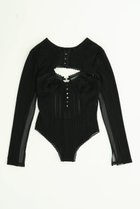 【プランク プロジェクト/PRANK PROJECT】のコットンレースボレロコンビボディスーツ BLK(ブラック)|ID: prp329100004335054 ipo3291000000036148917