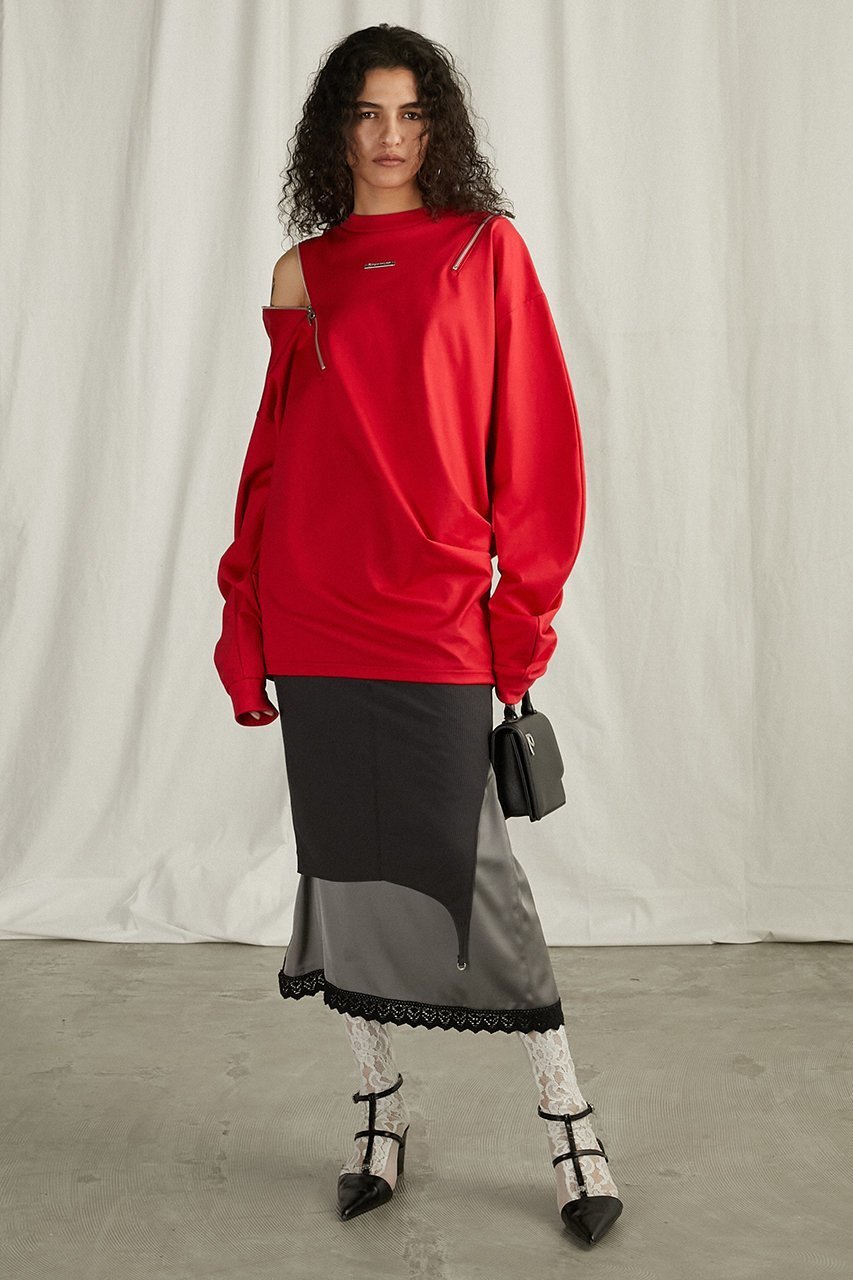 【プランク プロジェクト/PRANK PROJECT】のアシメドレープジップトップ / Asymmetric Drape Zip Top 人気、トレンドファッション・服の通販 founy(ファニー) 　ファッション　Fashion　レディースファッション　WOMEN　トップス・カットソー　Tops/Tshirt　キャミソール / ノースリーブ　No Sleeves　シャツ/ブラウス　Shirts/Blouses　ロング / Tシャツ　T-Shirts　カットソー　Cut and Sewn　おすすめ　Recommend　キャミソール　Camisole　ジップ　Zip　タンク　Tank　ドレープ　Drape　パターン　Pattern　ボトム　Bottom　other-7|ID: prp329100004335055 ipo3291000000031359791