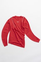 【プランク プロジェクト/PRANK PROJECT】のアシメドレープジップトップ / Asymmetric Drape Zip Top RED(レッド)|ID: prp329100004335055 ipo3291000000032879714