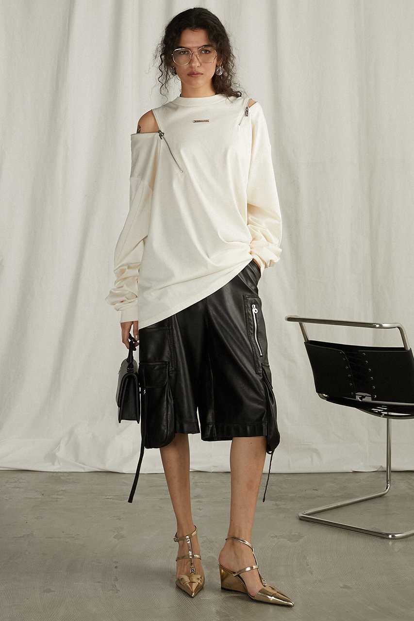 【プランク プロジェクト/PRANK PROJECT】のアシメドレープジップトップ / Asymmetric Drape Zip Top 人気、トレンドファッション・服の通販 founy(ファニー) 　ファッション　Fashion　レディースファッション　Fashion for Women　トップス・カットソー　Cut & Sew Tops　シャツ・ブラウス・オフィスカジュアル　Elegant Blouses & Button-Ups　レディースパーカー・カジュアルフーディー　Casual Hoodies & Sweatshirts　ロングTシャツ・Tシャツ　Longline T-Shirts & Tees　スウェット・クルーネックトップス　Sweatshirts & Crewnecks / Relaxed Fit Sweat Tops　カットソー・ベーシックTシャツ　Cut-and-Sewn Tops / Stretch Tees & Basics　おすすめ　Recommended / Our Picks　ジップ　Zip, Zipper　ドレープ　Drape, Draping Fabric　パターン　Pattern, Design Print　ボトム　Bottoms, Lower Wear　other-7|ID: prp329100004335055 ipo3291000000032879749