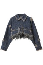 【プランク プロジェクト/PRANK PROJECT】のツイーディーデニムブルゾン / Tweedy Denim Blouson BLU(ブルー)|ID: prp329100004335056 ipo3291000000032967272