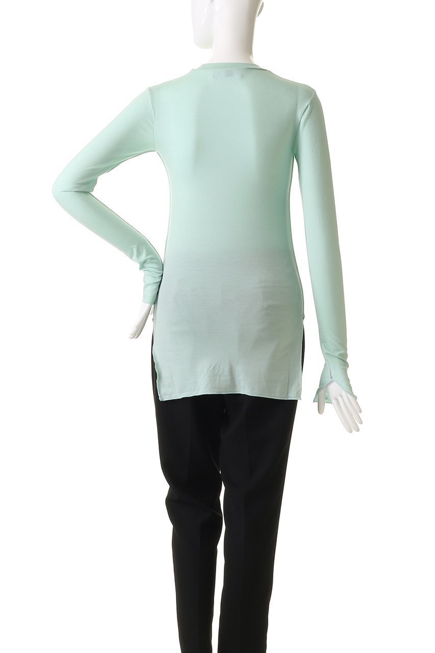 【ナゴンスタンス/nagonstans】のリヨセルベア天竺 クルーロンT 人気、トレンドファッション・服の通販 founy(ファニー) 　ファッション　Fashion　レディースファッション　Fashion for Women　トップス・カットソー　Cut & Sew Tops　シャツ・ブラウス・オフィスカジュアル　Elegant Blouses & Button-Ups　ロングTシャツ・Tシャツ　Longline T-Shirts & Tees　カットソー・ベーシックTシャツ　Cut-and-Sewn Tops / Stretch Tees & Basics　カットソー　Cut and Sewn Top　コンパクト　Compact, Small Size　スリーブ　Sleeve, Long Sleeve / Short Sleeve　ハイネック　High Neck, Mock Neck　パイピング　Piping, Trim Design　ロング　Long, Long-Length　other-4|ID: prp329100004335060 ipo3291000000032884534