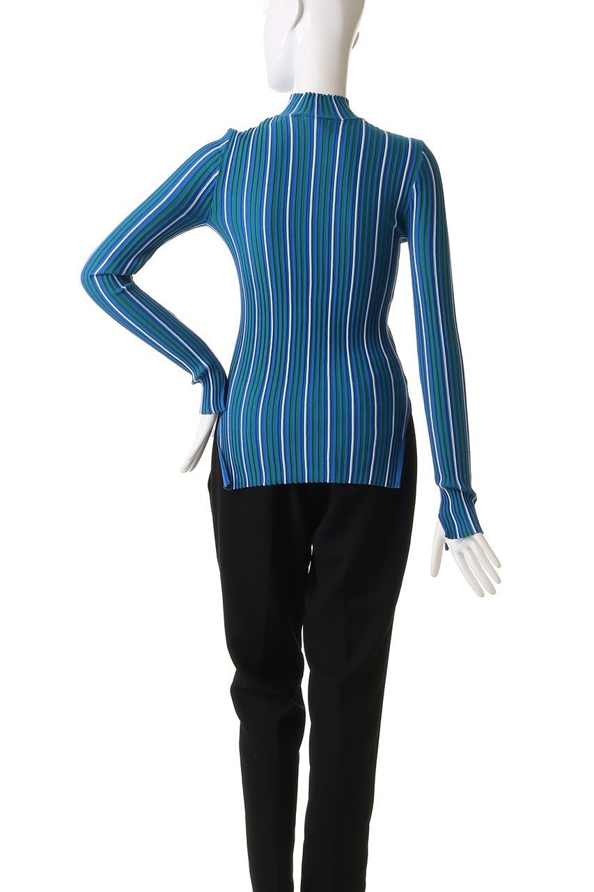 【ナゴンスタンス/nagonstans】のストライプZip P.O/プルオーバー 人気、トレンドファッション・服の通販 founy(ファニー) 　ファッション　Fashion　レディースファッション　Fashion for Women　トップス・カットソー　Cut & Sew Tops　シャツ・ブラウス・オフィスカジュアル　Elegant Blouses & Button-Ups　ロングTシャツ・Tシャツ　Longline T-Shirts & Tees　カジュアルプルオーバー・ニットトップス　Pullovers & Knit Tops / Casual Pullovers　カットソー・ベーシックTシャツ　Cut-and-Sewn Tops / Stretch Tees & Basics　スタンド　Stand Collar, Upright Stand　ストライプ　Stripe, Striped Pattern　スリーブ　Sleeve, Long Sleeve / Short Sleeve　ベーシック　Basic, Essential　ロング　Long, Long-Length　other-4|ID: prp329100004335061 ipo3291000000035933804