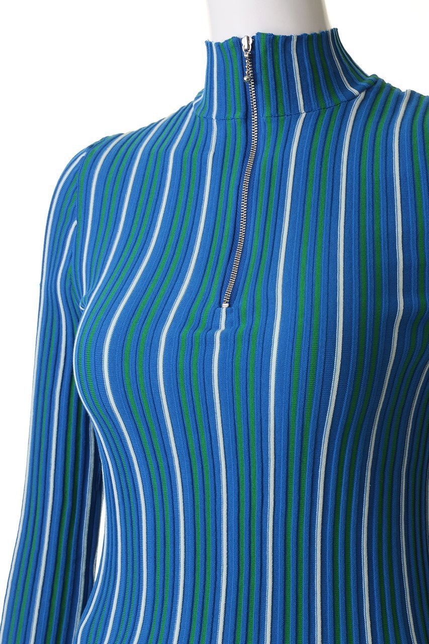 【ナゴンスタンス/nagonstans】のストライプZip P.O/プルオーバー 人気、トレンドファッション・服の通販 founy(ファニー) 　ファッション　Fashion　レディースファッション　Fashion for Women　トップス・カットソー　Cut & Sew Tops　シャツ・ブラウス・オフィスカジュアル　Elegant Blouses & Button-Ups　ロングTシャツ・Tシャツ　Longline T-Shirts & Tees　カジュアルプルオーバー・ニットトップス　Pullovers & Knit Tops / Casual Pullovers　カットソー・ベーシックTシャツ　Cut-and-Sewn Tops / Stretch Tees & Basics　スタンド　Stand Collar, Upright Stand　ストライプ　Stripe, Striped Pattern　スリーブ　Sleeve, Long Sleeve / Short Sleeve　ベーシック　Basic, Essential　ロング　Long, Long-Length　other-5|ID: prp329100004335061 ipo3291000000035933805