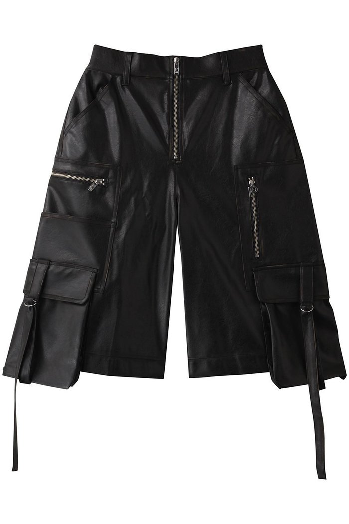 【プランク プロジェクト/PRANK PROJECT】のレザーカーゴショーツ / Leather Cargo Shorts インテリア・キッズ・メンズ・レディースファッション・服の通販 founy(ファニー) https://founy.com/ ファッション Fashion レディースファッション Fashion for Women パンツ Pants & Trousers ショートパンツ・ハーフパンツ High-Waisted & Relaxed Shorts ショート Short, Short Length ジップ Zip, Zipper ソックス Socks, Hosiery メタル Metal, Metal Parts リアル Real, Realistic リラックス Relax, Relaxed Fit ロング Long, Long-Length |ID: prp329100004335072 ipo3291000000035768467