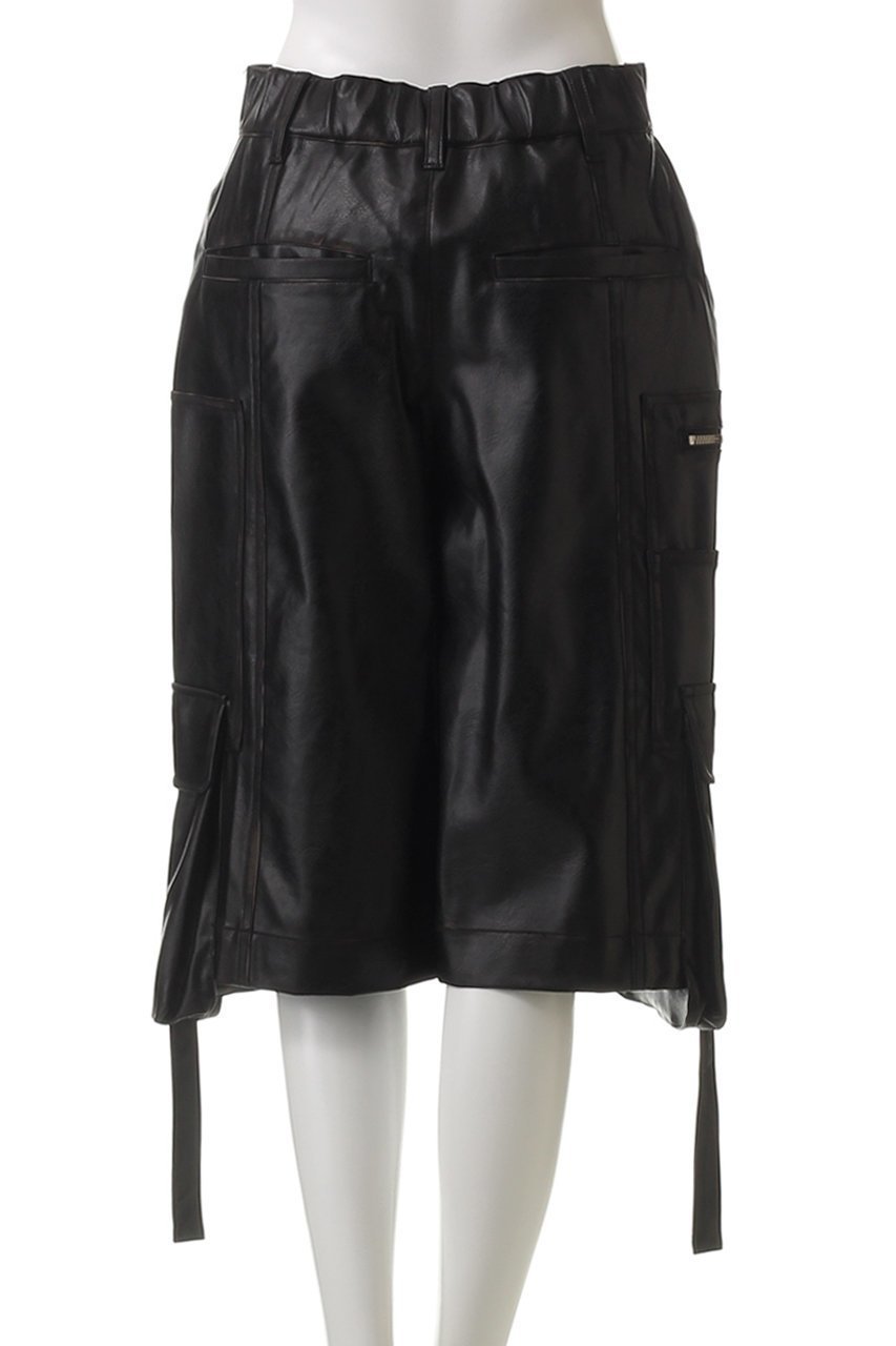【プランク プロジェクト/PRANK PROJECT】のレザーカーゴショーツ / Leather Cargo Shorts 人気、トレンドファッション・服の通販 founy(ファニー) 　ファッション　Fashion　レディースファッション　Fashion for Women　パンツ　Pants & Trousers　ショートパンツ・ハーフパンツ　High-Waisted & Relaxed Shorts　ショート　Short, Short Length　ジップ　Zip, Zipper　ソックス　Socks, Hosiery　メタル　Metal, Metal Parts　リアル　Real, Realistic　リラックス　Relax, Relaxed Fit　ロング　Long, Long-Length　other-4|ID: prp329100004335072 ipo3291000000035768476