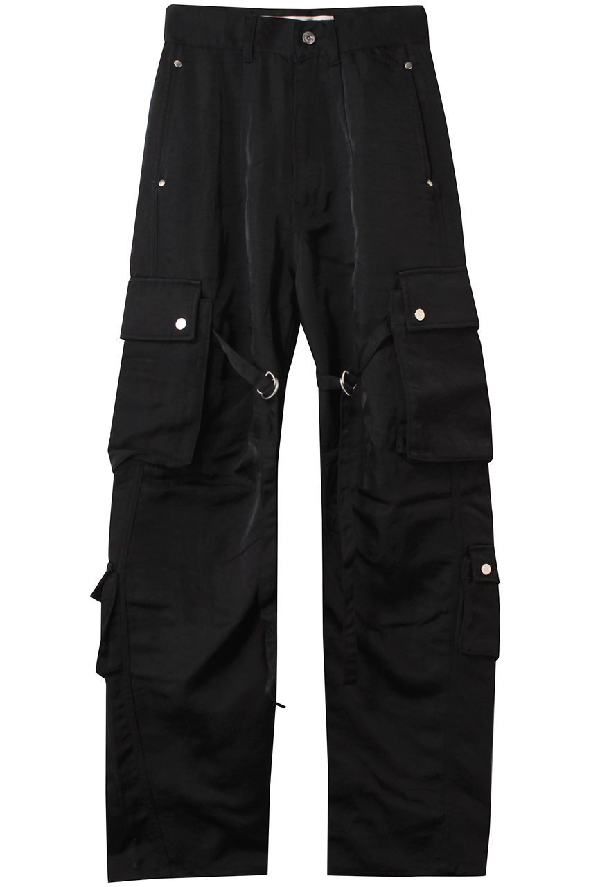 【プランク プロジェクト/PRANK PROJECT】のバレルレッグカーゴパンツ / Barrel Leg Cargo Pants インテリア・キッズ・メンズ・レディースファッション・服の通販 founy(ファニー) 　ファッション　Fashion　レディースファッション　Fashion for Women　パンツ　Pants & Trousers　ユニセックス　Unisex, Genderless　カーゴパンツ　Cargo Pants, Utility Pants　テーパード　Tapered, Tapered Pants　トレンド　Trend, Trending Now　フォルム　Silhouette, Form　フロント　Front, Front Design　ポケット　Pocket, Pocket Detail　ラップ　Wrap, Wrap Design　BLK(ブラック)|ID: prp329100004335073 ipo3291000000035769365