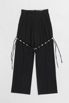 【プランク プロジェクト/PRANK PROJECT】のレースアップテーラードパンツ / Lace-Up Tailored Pants BLK(ブラック)|ID:prp329100004335075