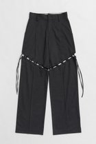 【プランク プロジェクト/PRANK PROJECT】のレースアップテーラードパンツ / Lace-Up Tailored Pants GRY(グレー)|ID:prp329100004335075