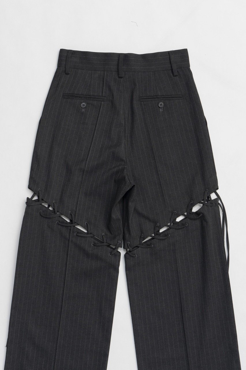 【プランク プロジェクト/PRANK PROJECT】のレースアップテーラードパンツ / Lace-Up Tailored Pants 人気、トレンドファッション・服の通販 founy(ファニー) 　ファッション　Fashion　レディースファッション　WOMEN　パンツ　Pants　おすすめ　Recommend　インナー　Inner　ストライプ　Stripe　ストレッチ　Stretch　スラックス　Slacks　スリム　Slim　セットアップ　Set Up　センター　Center　タイツ　Tights　レース　Race　無地　Plain Color　other-6|ID: prp329100004335075 ipo3291000000031359982