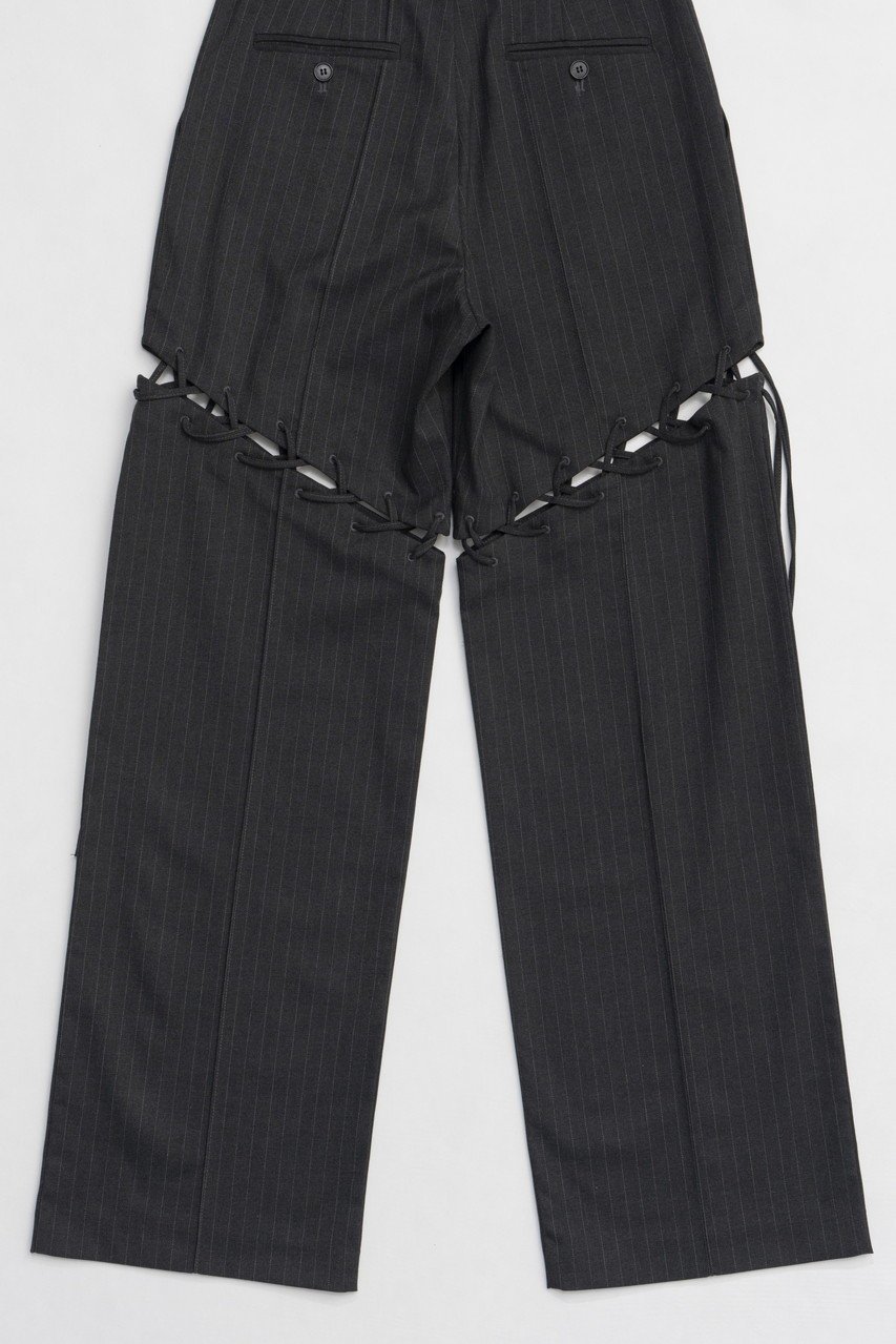 【プランク プロジェクト/PRANK PROJECT】のレースアップテーラードパンツ / Lace-Up Tailored Pants 人気、トレンドファッション・服の通販 founy(ファニー) 　ファッション　Fashion　レディースファッション　WOMEN　パンツ　Pants　おすすめ　Recommend　インナー　Inner　ストライプ　Stripe　ストレッチ　Stretch　スラックス　Slacks　スリム　Slim　セットアップ　Set Up　センター　Center　タイツ　Tights　レース　Race　無地　Plain Color　other-7|ID: prp329100004335075 ipo3291000000031359983